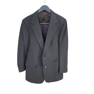 Vintage Hart Schaffer Marx Black blazer sports coat union USA Lubbock Tx 42